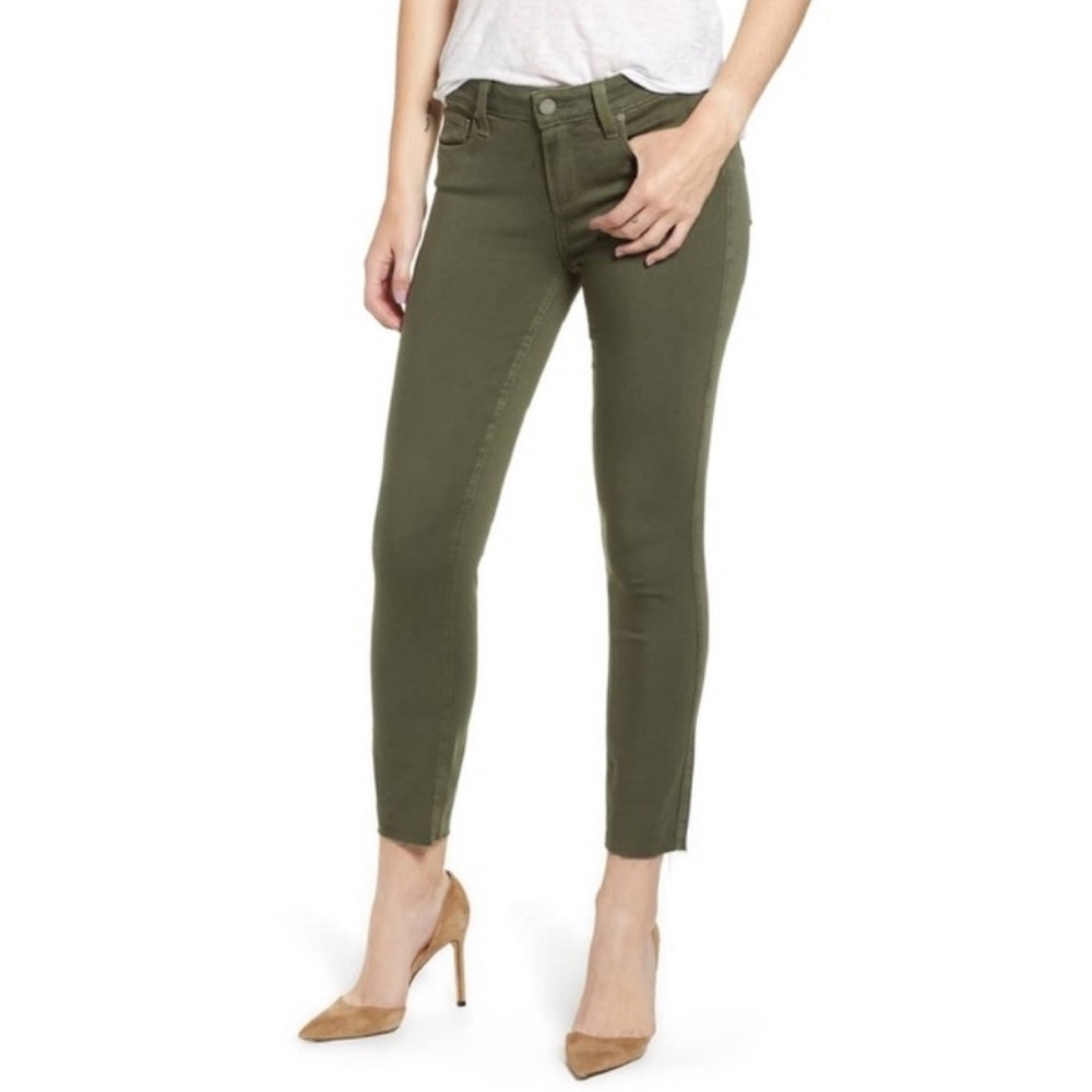 Paige Verdugo Skinny Jean Rustic Olive Size 32